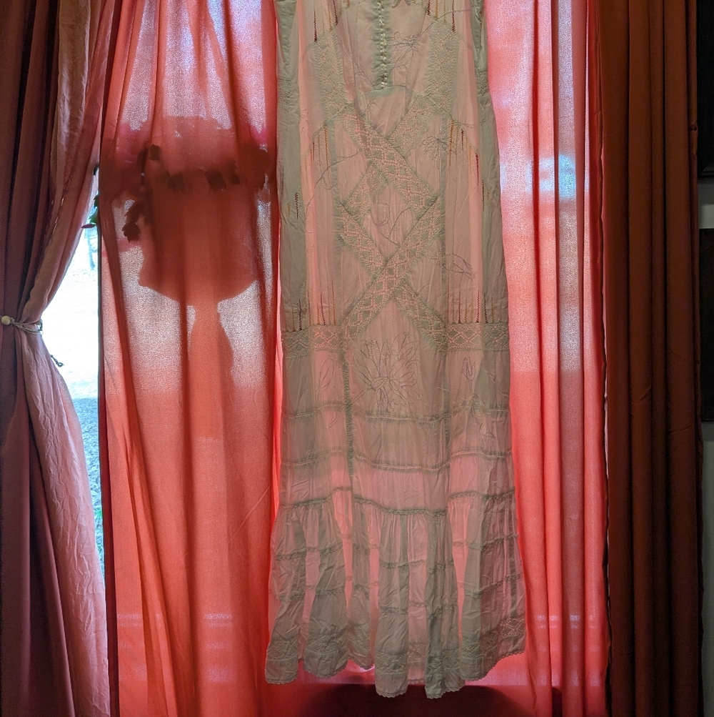 Nataya White Embroidered Maxi Dress - Picture 5 of 16